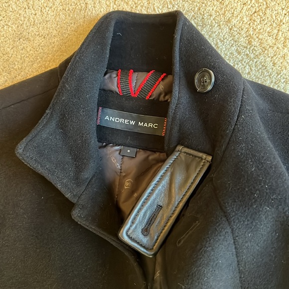 Andrew Marc Italian Soft Wool Peak Pea Coat. NWT - Picture 12 of 16
